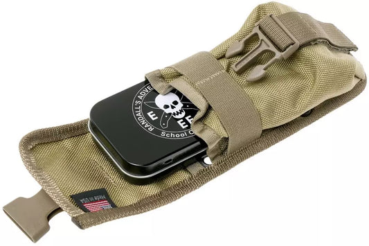 ESEE Long Accessory Pouch for Model 5, 6 & Laser Strike, 52-POUCH-K-L, Khaki