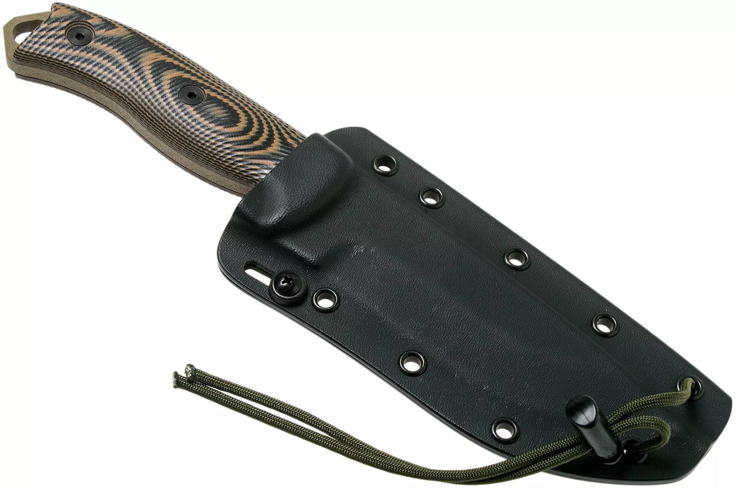 ESEE Model 5 Dark Earth Blade 3D Coyote-Black G10 survival knife 5PDE-005 kydex sheath + clip plate