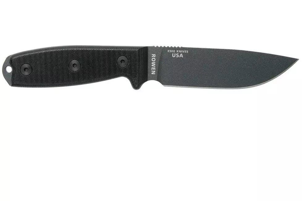 ESEE 4p-TG-B Tactical Gunsmoke with Black G10 Handle Knife