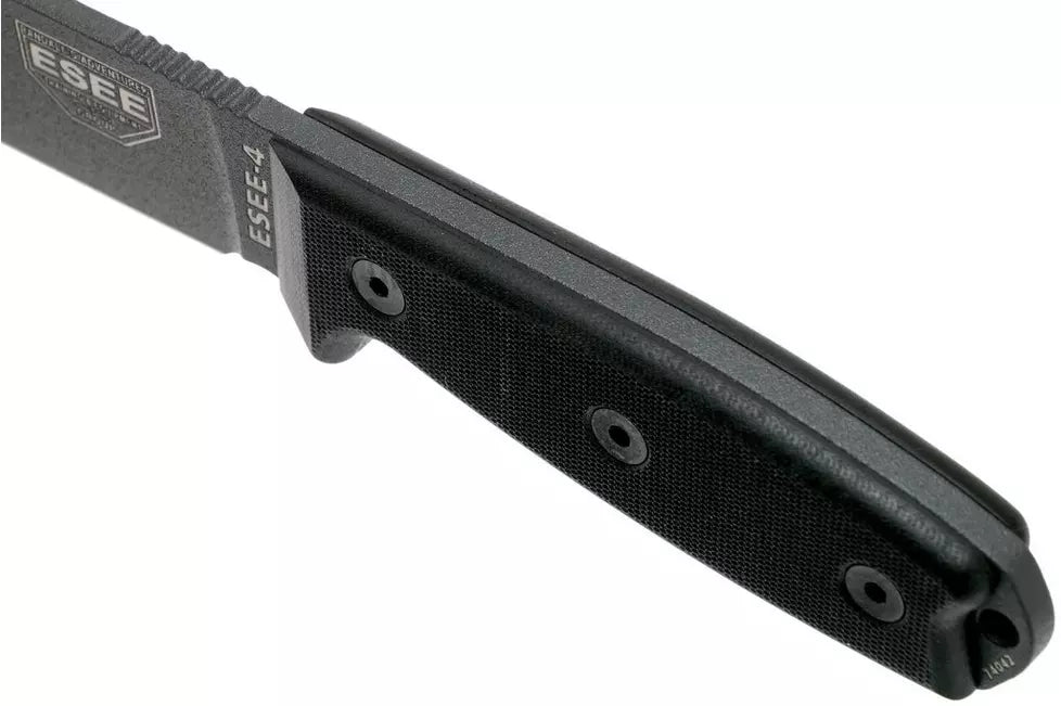 ESEE Knives ESEE-4p-TG-B Knife Black G-10 (4.5″ Gray Serr) Prices Online