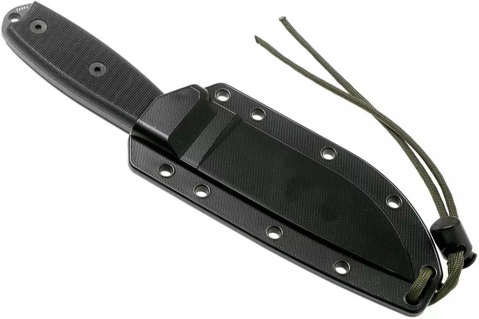 ESEE Knives ESEE-4S Fixed Blade Knife (4.5" Black Serr)