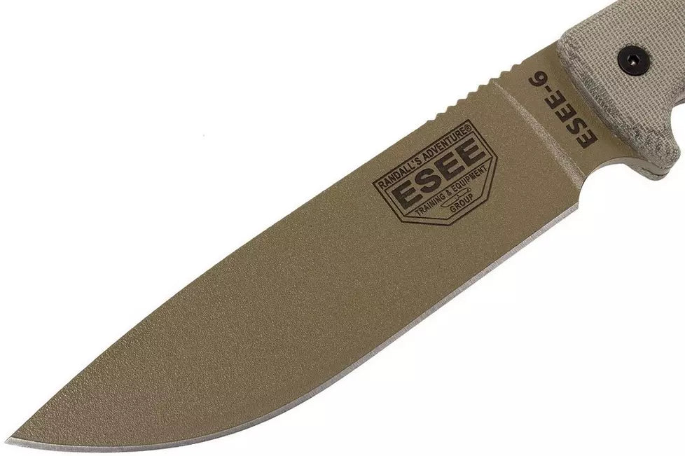 ESEE Model 6 desert tan blade 6P-DE survival knife