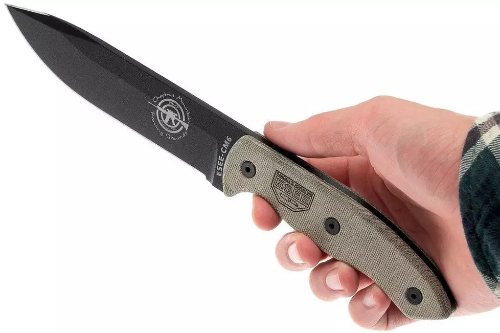 ESEE CM6 Combat Tactical Knife - Tactical Gunsmoke Grey CM-6-TG-CAN