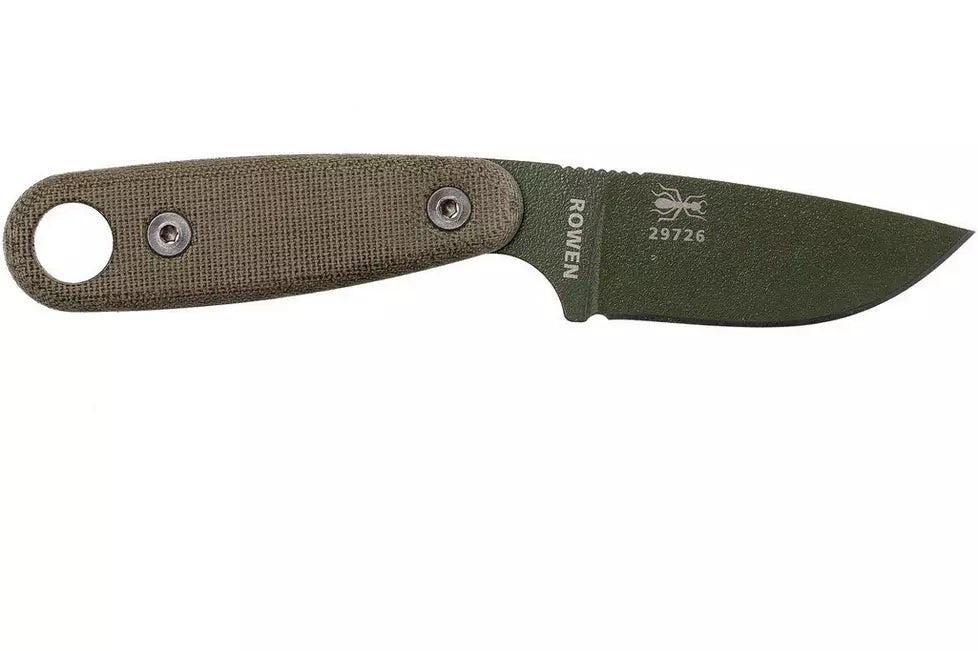 ESEE knives Izula II olive green fixed blade, survival kit