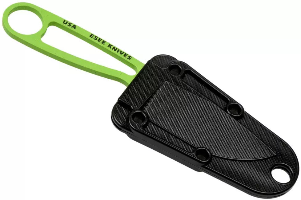 ESEE Izula Venom Green IZULA-VGKIT, survival kit with sheath and firesteel