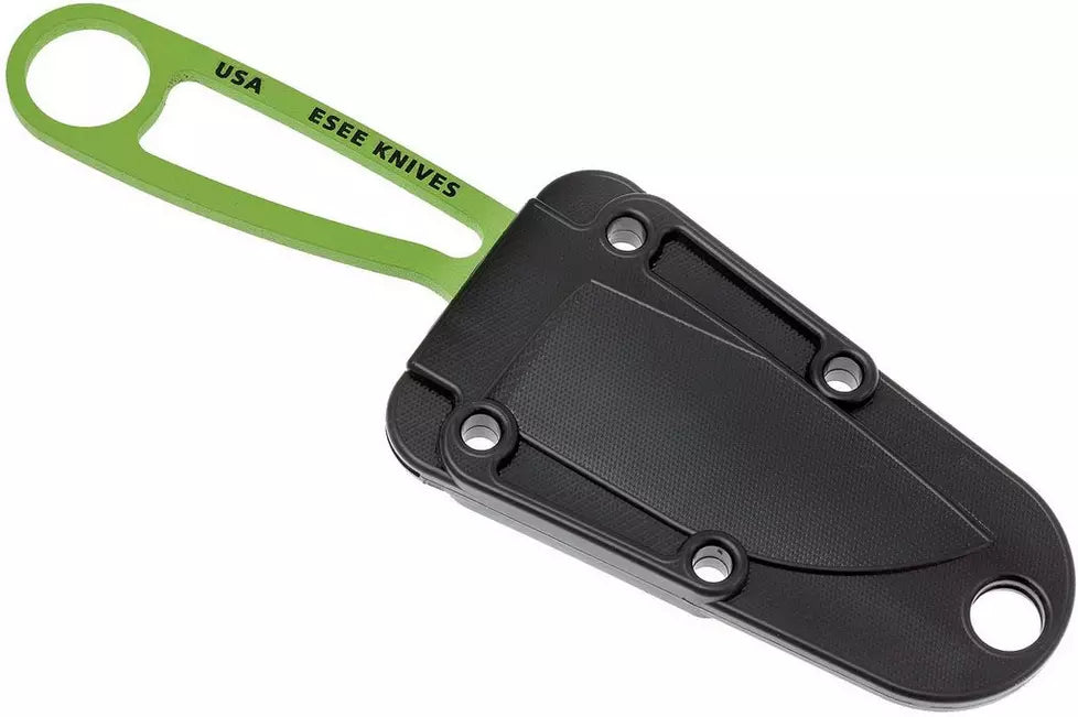 ESEE IZVG Izula Venom Fixed Drop Point Blade Knife with Skeletonized Handle