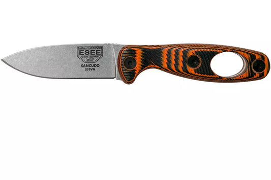 ESEE Xancudo S35VN Black-Orange G10 with hole XAN1-006 fixed knife