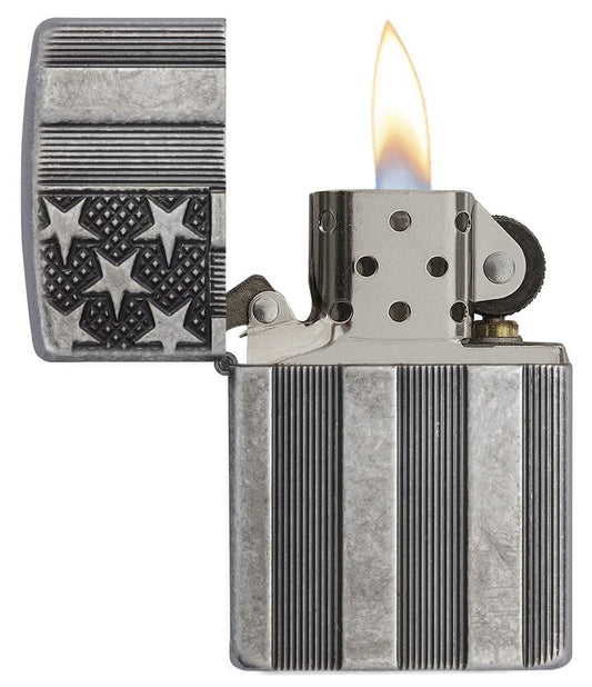 Flag Armor Chrome Windproof Lighter – Zippo UK