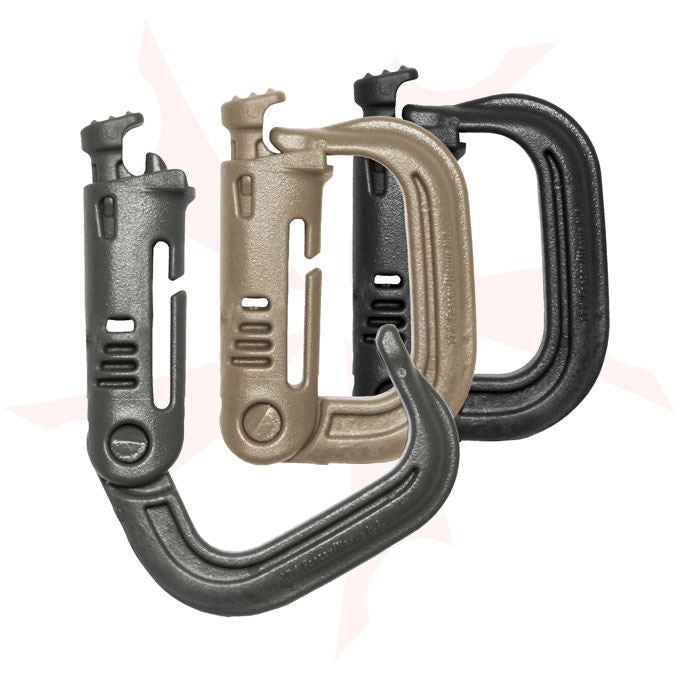 Maxpedition GRIMLOC Locking D-Ring 4-Pack, Khaki – image 2