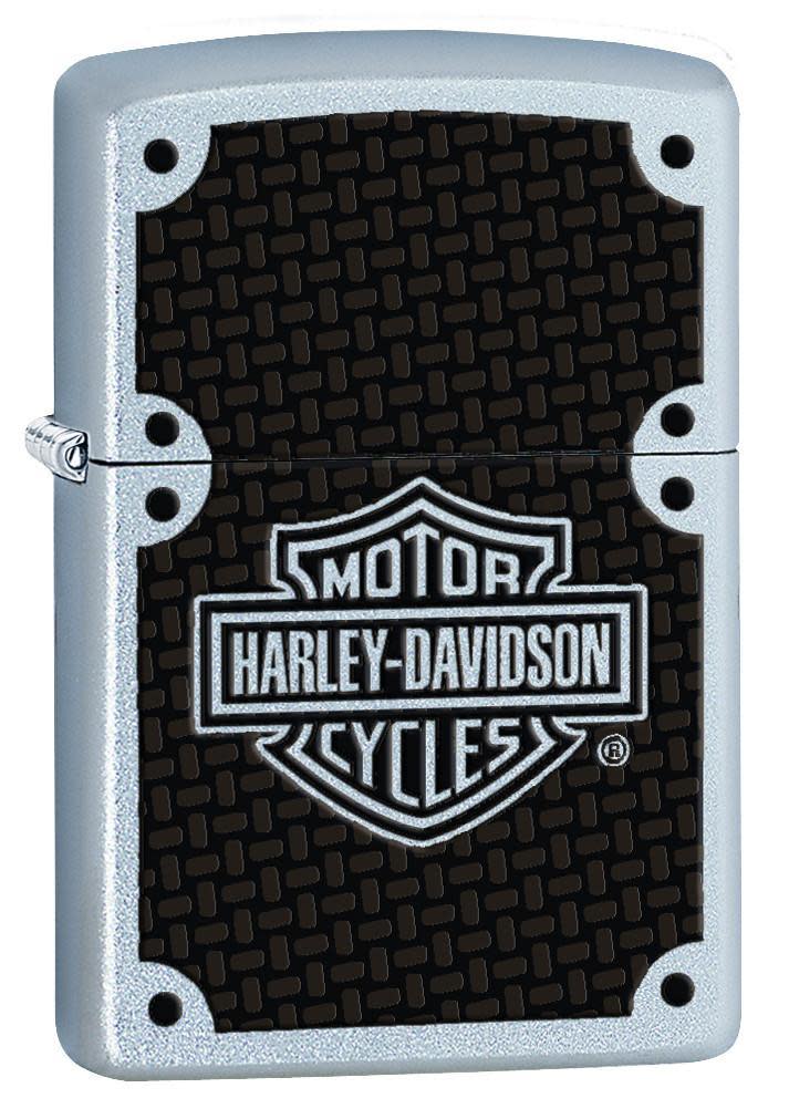 Zippo Harley-Davidson® Texture Chrome Windproof Lighter – Made in USA - Shop now at Mjoutdoorsgear UK