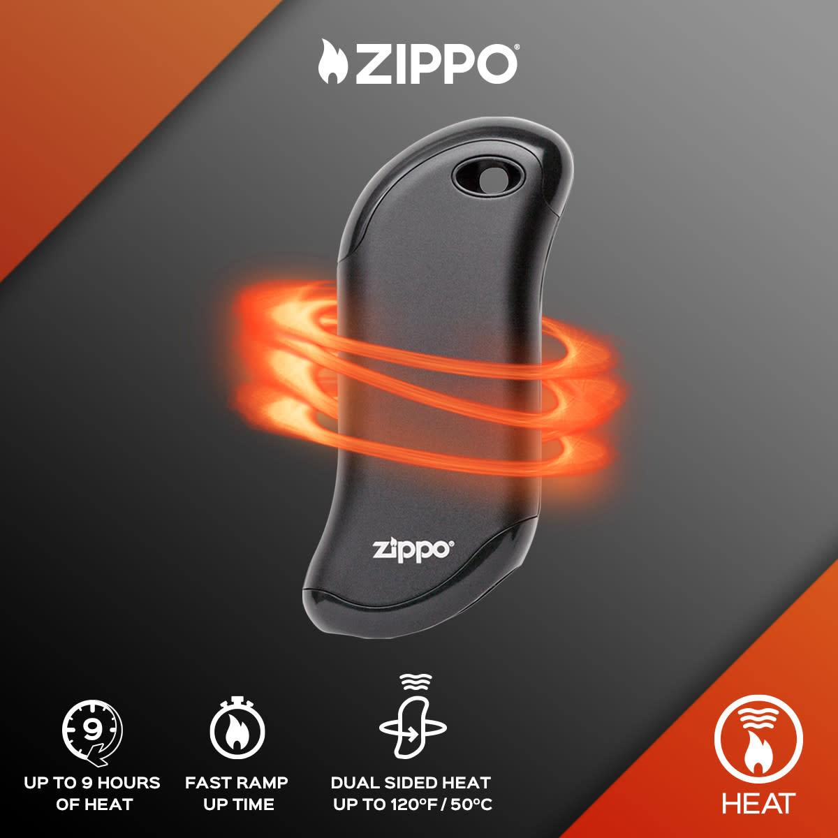 Zippo HeatBank® 9s Rechargeable Hand Warmer & Power Bank