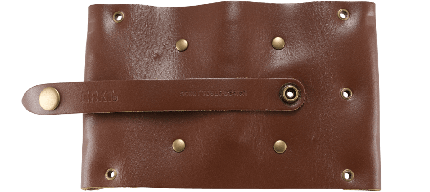 CRKT Wu Hex Bit Driver Tool Roll - Leather/Brass 9911