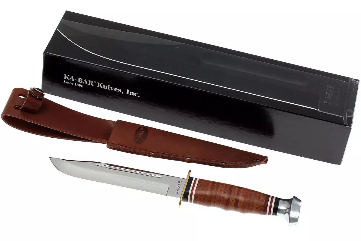 KA-BAR Marine Hunter 1235 leather handle