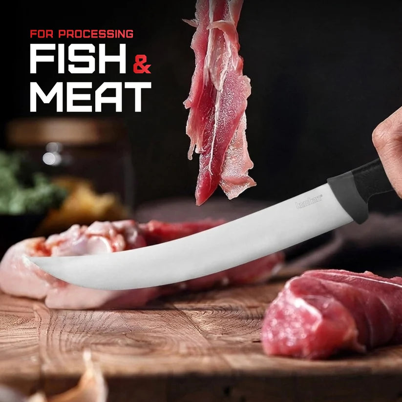 Kershaw 12-inch Curved Fillet Knife for large fish and game processing – high-quality precision knife from MJ Outdoors Gear UK.