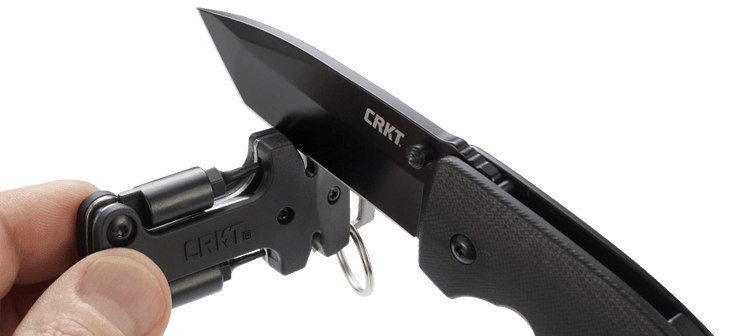 CRKT Knife Maintenance Tool – Compact EDC Sharpener & Torx Keychain