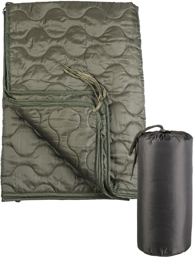 Mil-Tec OD Multifuction Poncho Liner - camp sleeping gear - image 2