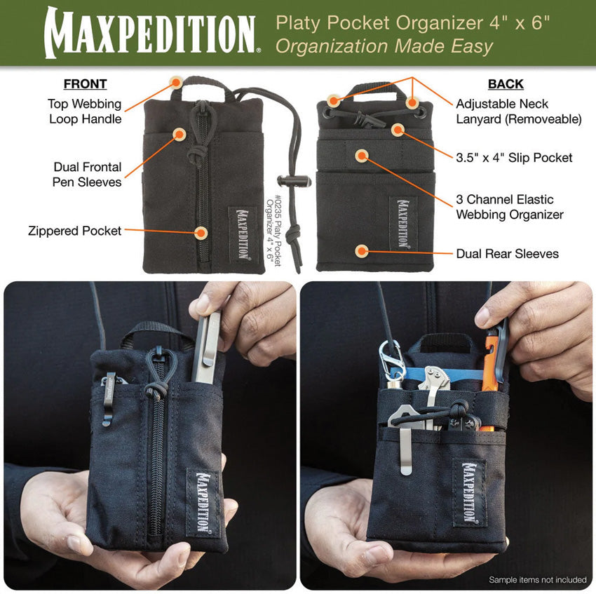 Maxpedition Platy Pocket Organizer 4x6 Grn 0235F