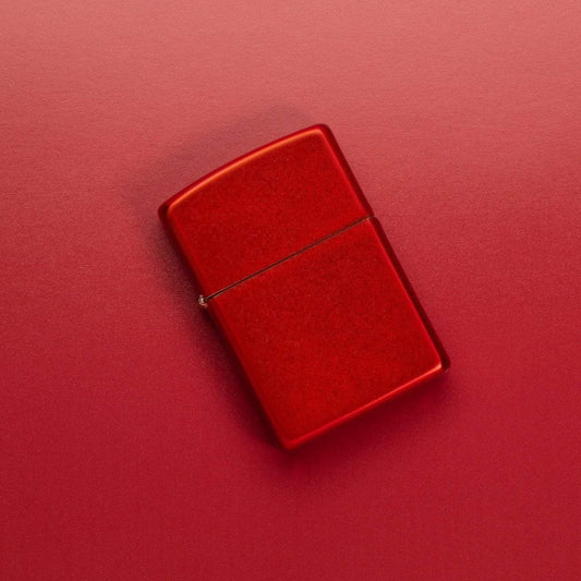 Zippo Metallic Red Windproof Lighter – Made in USA - Shop now at Mjoutdoorsgear UK