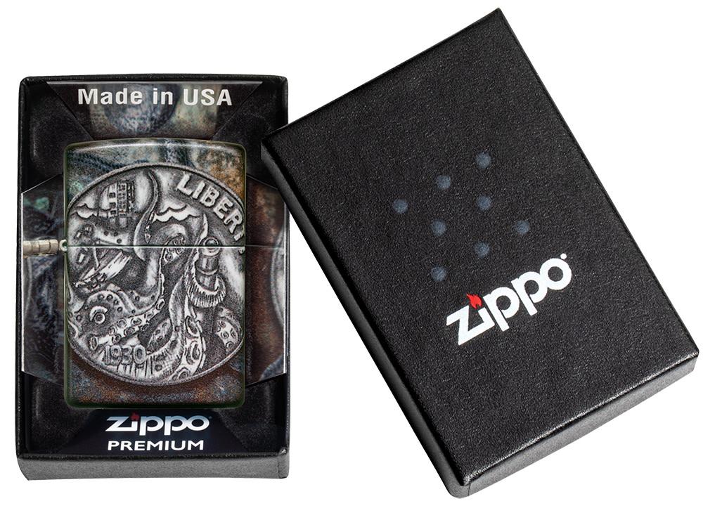 Zippo Pirate Coin 540 Color Design Windproof Lighter - Made in USA - Shop now at Mjoutdoorsgear UK