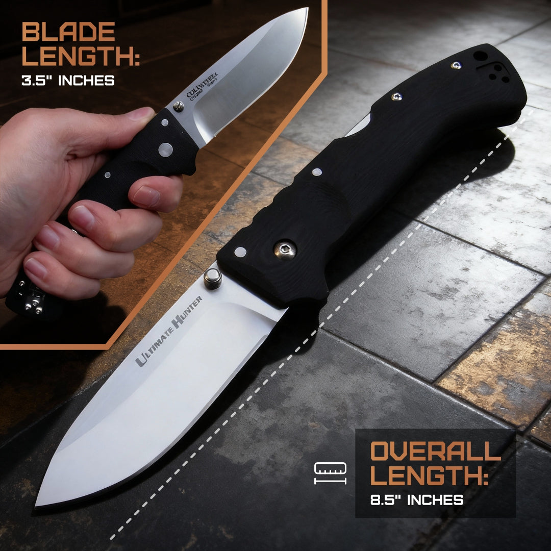Cold Steel Ultimate Hunter Black Folding Knife – S35VN Steel