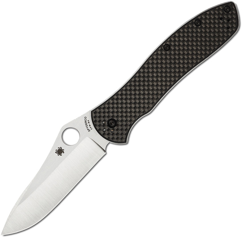 Spyderco Bradley 2 C134CFP2 Linerlock - CPM-M4 blade, Black twill carbon fiber/G-10 laminate - Buy at Mjoutdoorsgear UK