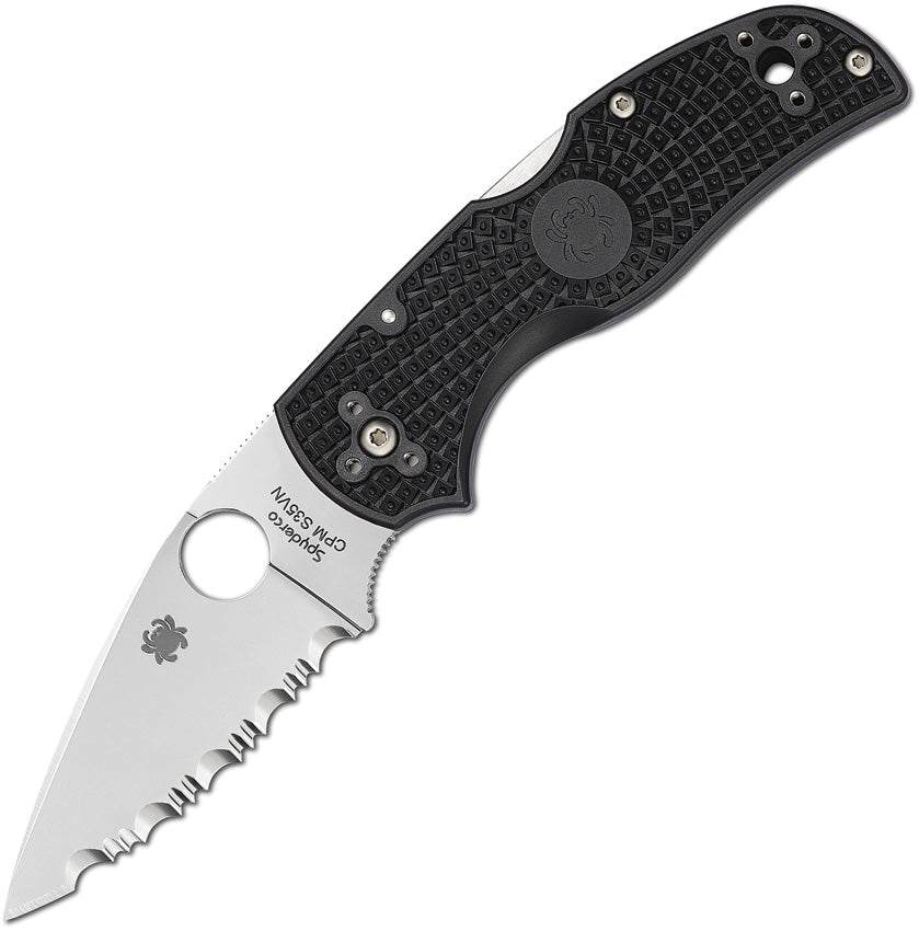 Spyderco Native 5 Lockback Serrated C41SBK5 by Spyderco - Premium Folding Knife for Sale in UK