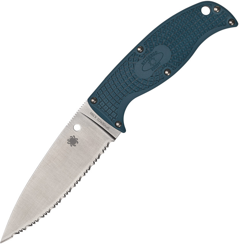 Spyderco Enuff 2 Fixed Blade Blue K390 FB31SBL2K390 by Spyderco - Fixed Blade Knife for Sale in UK