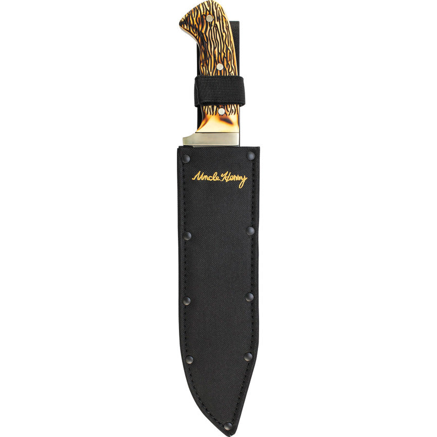 Schrade Uncle Henry Bowie 1116424 10.0" 7Cr17MoV Nylon Fixed Blade Knife