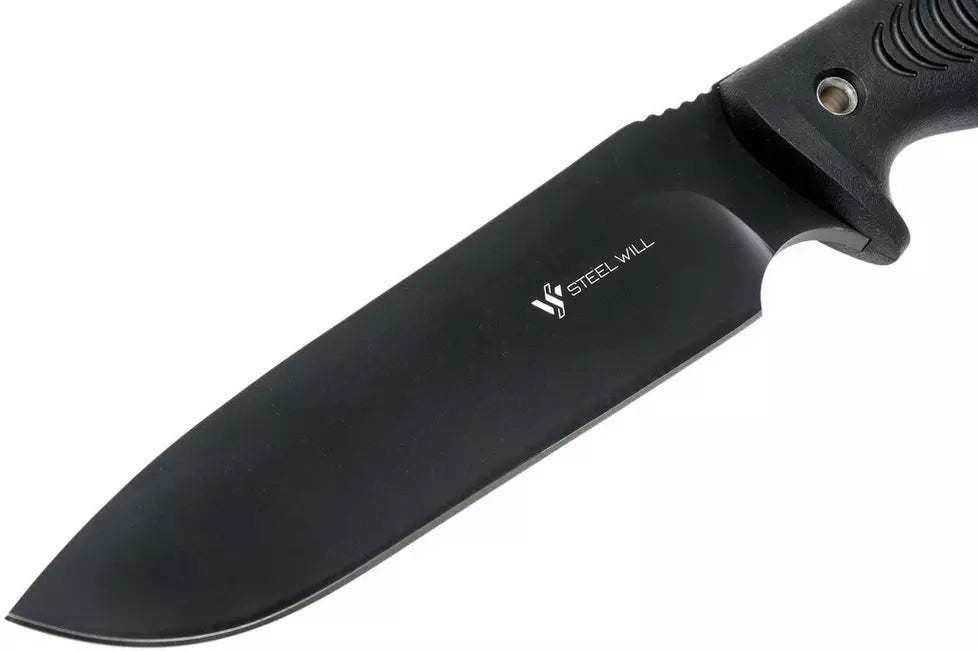 SMGR3001BK Steel Will Roamer R300-1BK Black D2 Blade Black TPE Handles Nylon Sheath