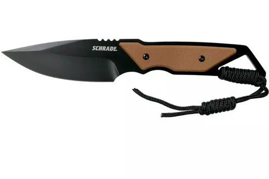 Schrade Frontier Fixed Knife 4" 1121086 Tan & Black FRN
