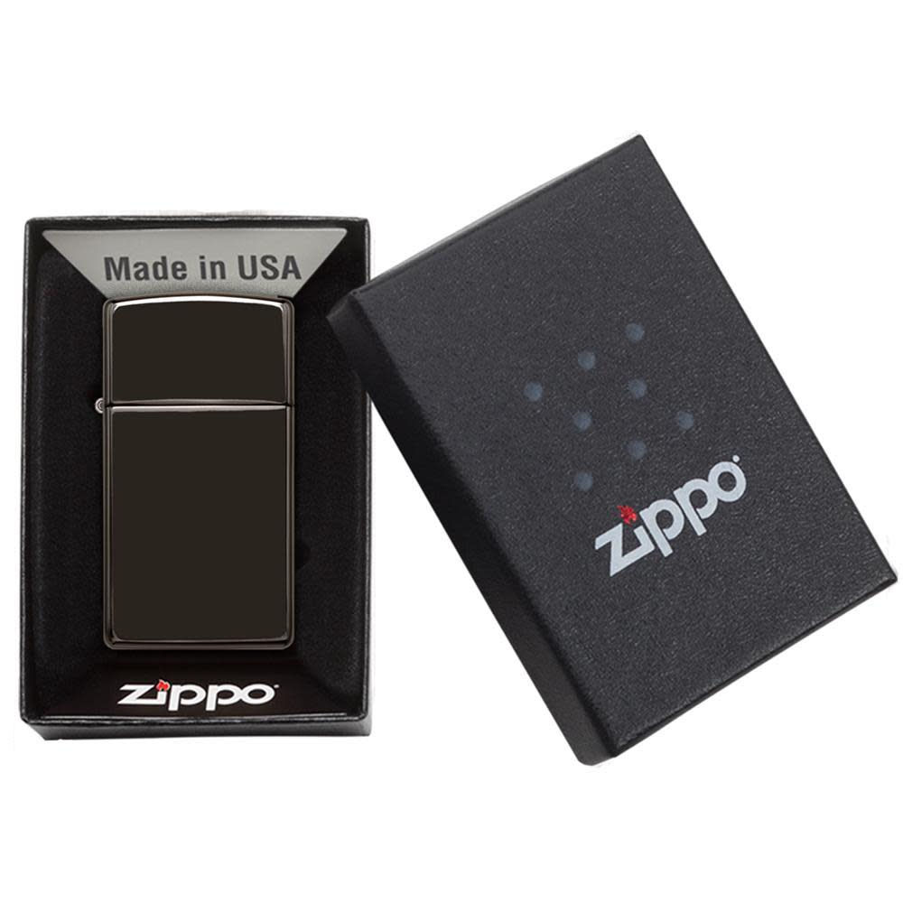 Slim® High Polish Black Lighter – Zippo UK | Shop now at Mjoutdoorsgear UK