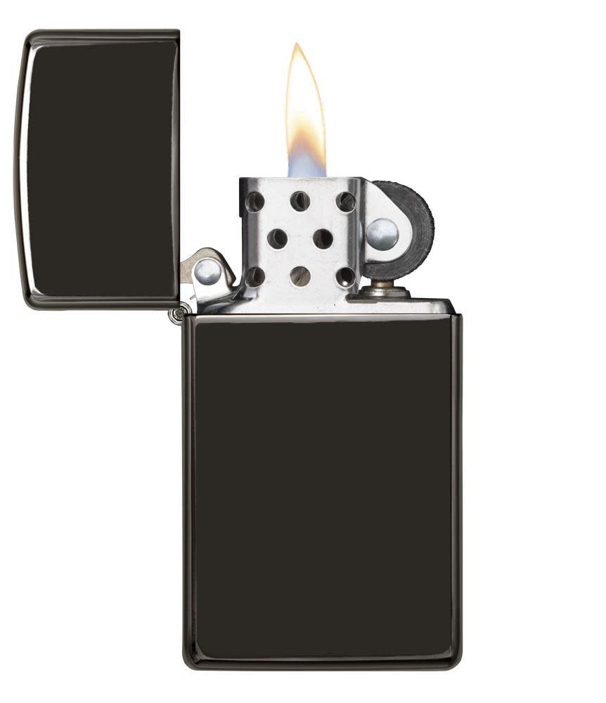 Slim® High Polish Black Lighter – Zippo UK | Shop now at Mjoutdoorsgear UK