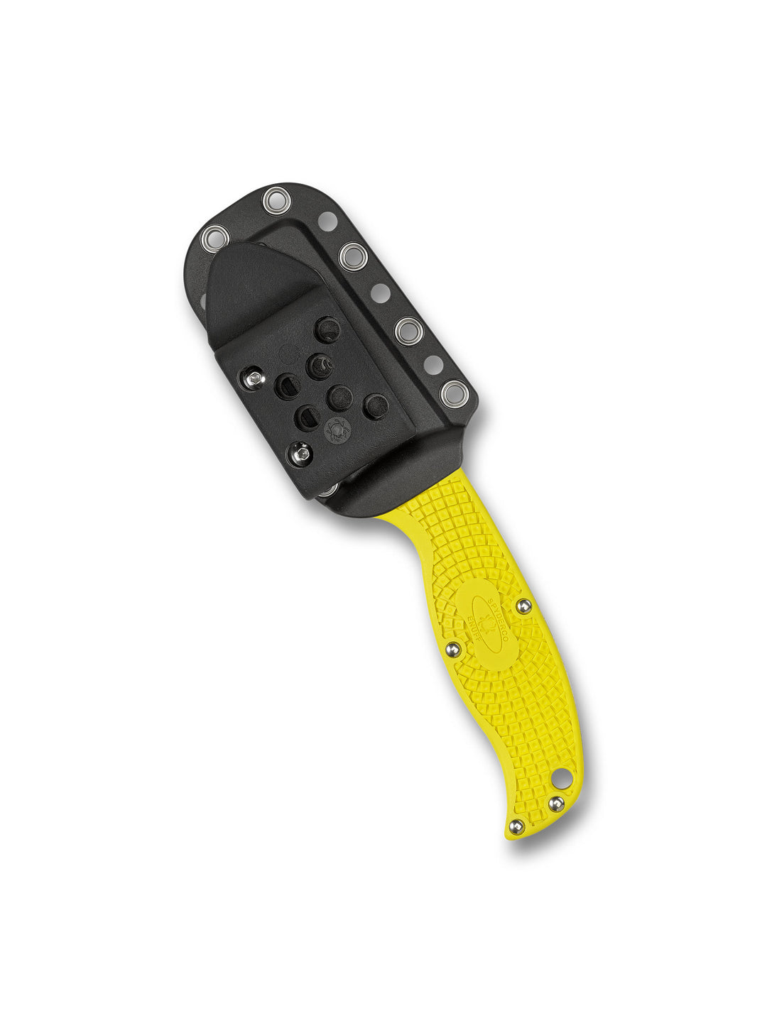 Spyderco Enuff H1 Sheepsfoot Fixed Blade Knife Yellow FB31SYL