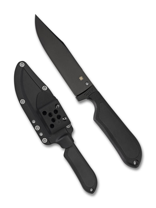 Spyderco Street Bowie Fixed Blade Knife Black VG-10 (5.05")