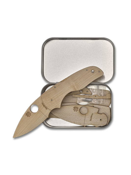 Spyderco Wooden Dragonfly Knife Kit – Educational Folding Knife Model