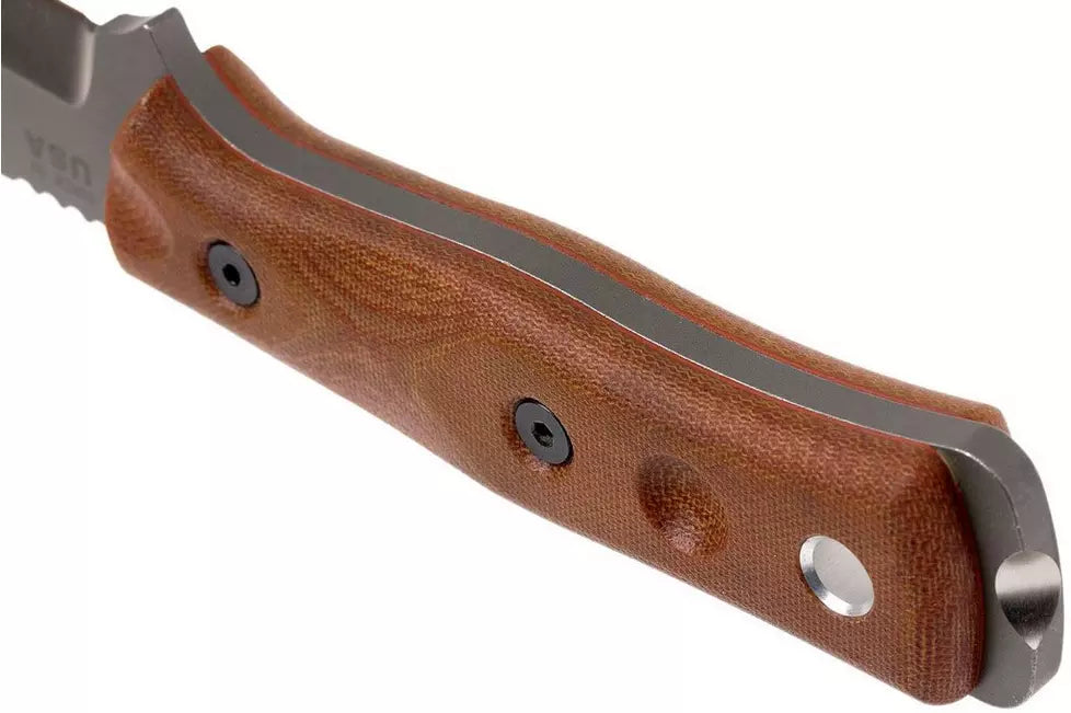 TOPS Knives B.O.B. Fieldcraft 154CM Tan Canvas Micarta BROS-154-TC
