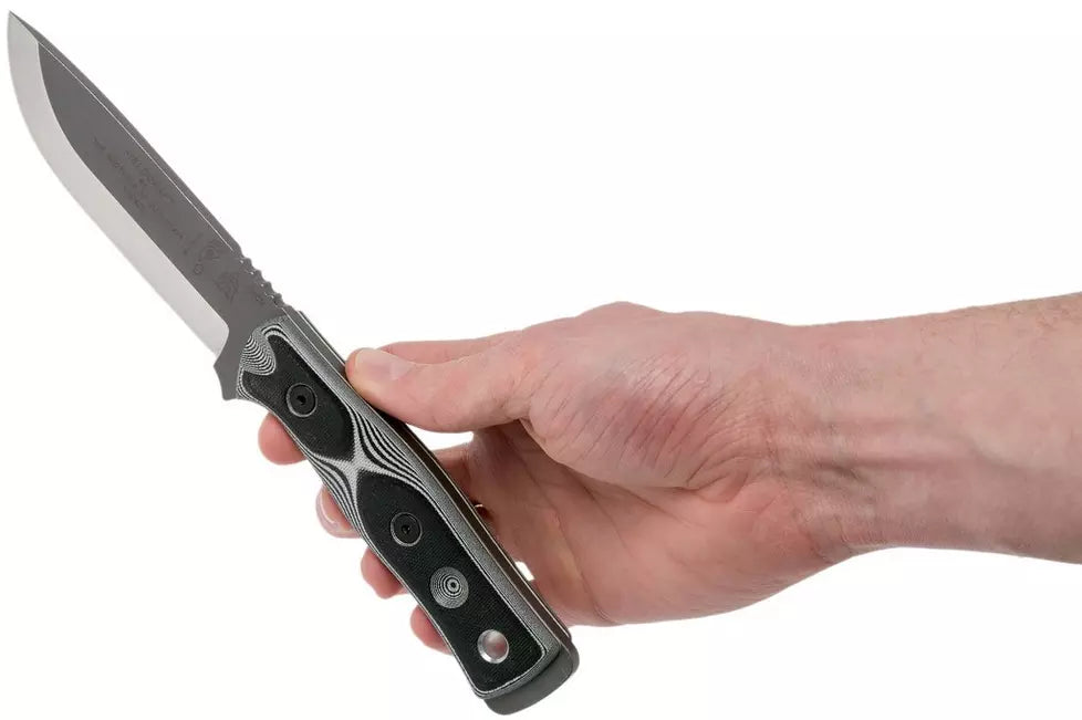 TOPS Knives B.O.B. Fieldcraft 154CM White/Black G10 BROS-154-WB bushcraft knife