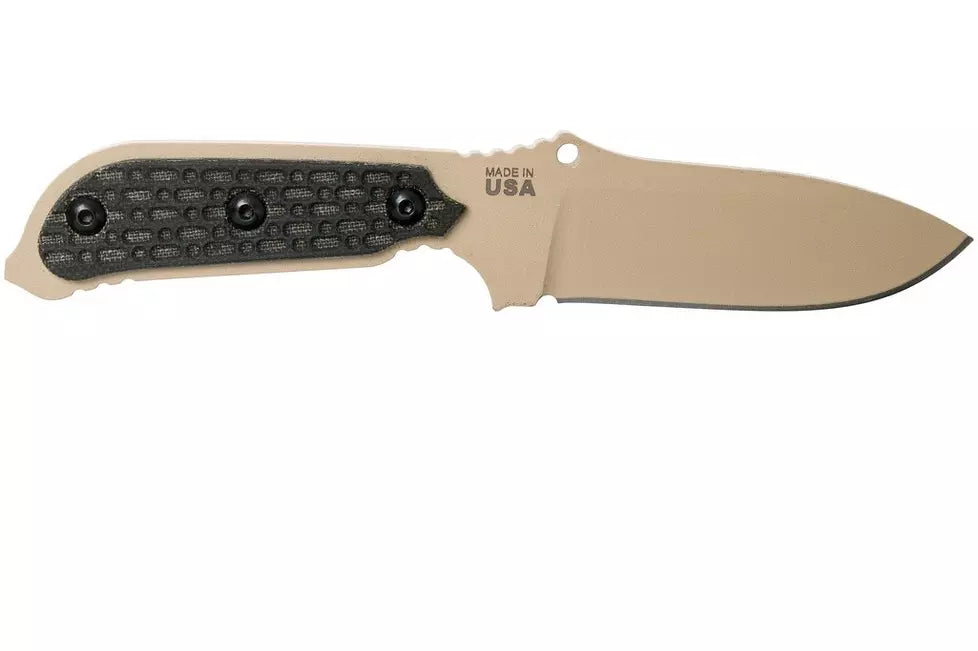 TOPS Mil-SPIE Elite Black Canvas Micarta MIL3-ELITE survival knife