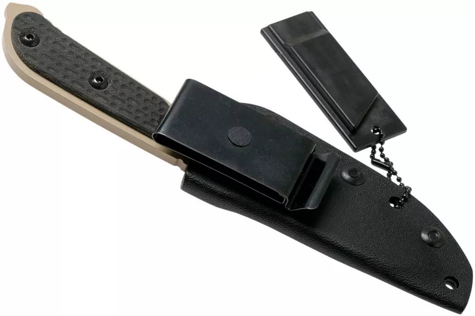 TOPS Mil-SPIE Elite Black Canvas Micarta MIL3-ELITE survival knife