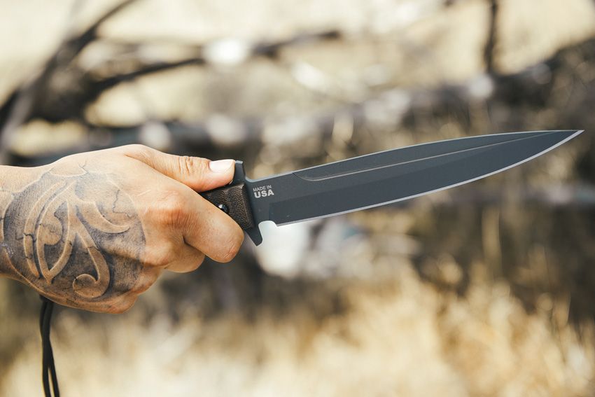 Best TOPS Wild Pig Hunter Sniper Grey Fixed Blade Knife