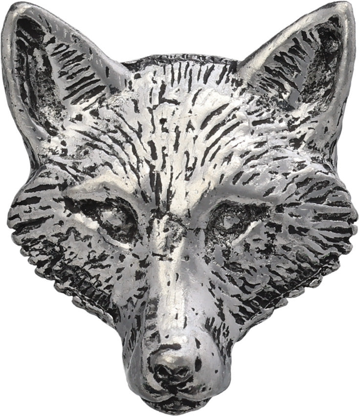 TS Brown Fox Head Pin - outdoor gear storage - image 1
