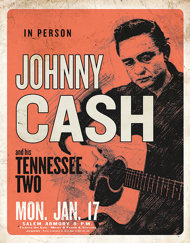 Tin Signs Johnny Cash TN Two - outdoor gear storage - image 1