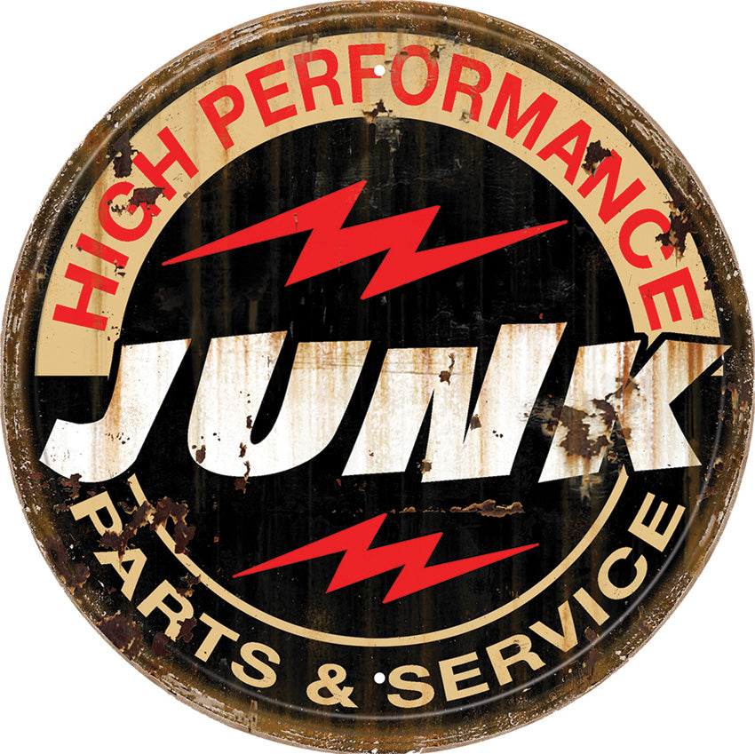 Tin Signs Junk P&S Round Tin Sign - outdoor lifestyle sign - image 1