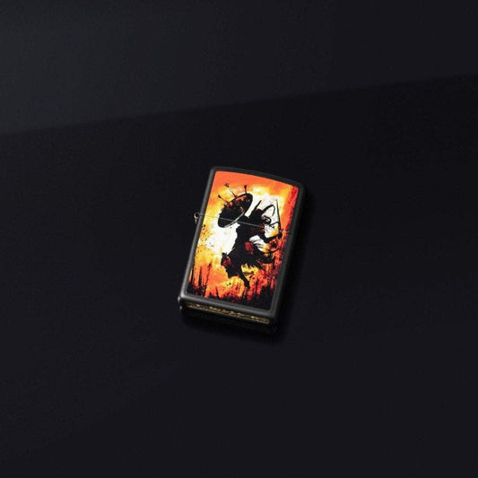 Zippo Warrior Design Black Matte Windproof Lighter – Made in USA - Shop now at Mjoutdoorsgear UK