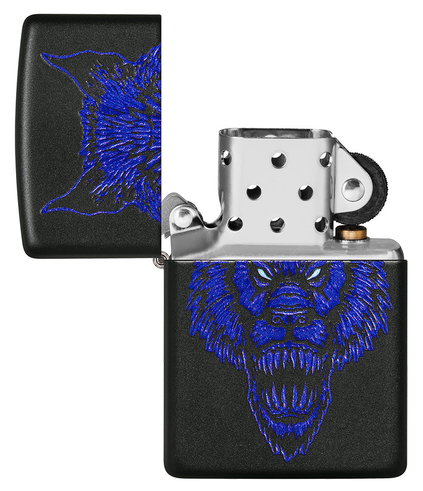 Zippo Werewolf Design Black Matte Windproof Lighter – Made in USA - Shop now at Mjoutdoorsgear UK