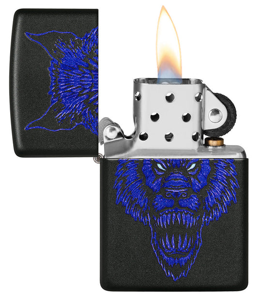 Zippo Werewolf Design Black Matte Windproof Lighter –  Made in USA - Shop now at Mjoutdoorsgear UK