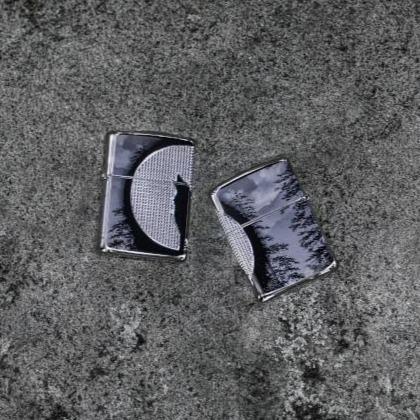 Zippo Wolf Design Armor® Black Ice® Windproof Lighter – Made in USA - Shop now at Mjoutdoorsgear UK