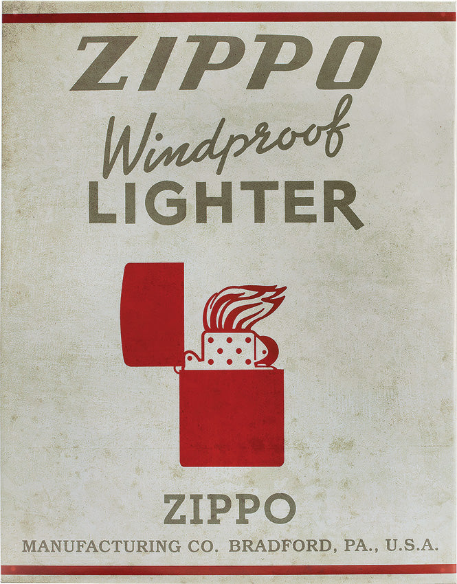 Zippo Tin Sign 142373