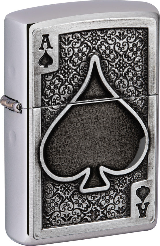 Zippo Ace of Spades Emblem Lighter 49637 by Zippo