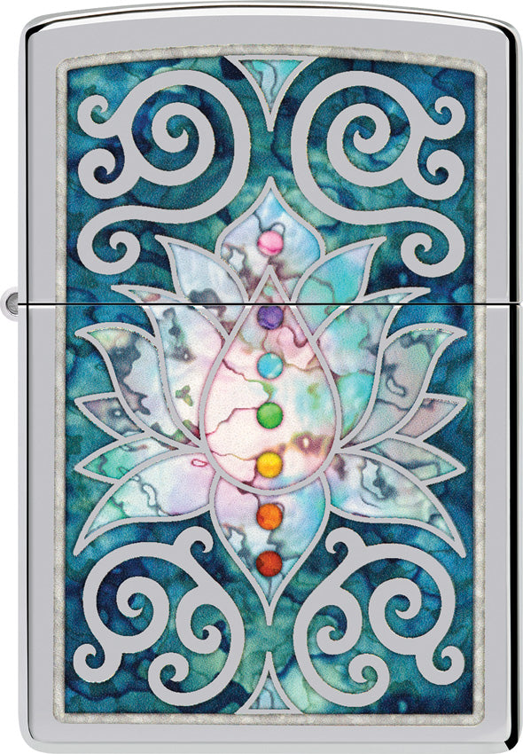 Zippo Lotus Flower Design Lighter 48592 by Zippo